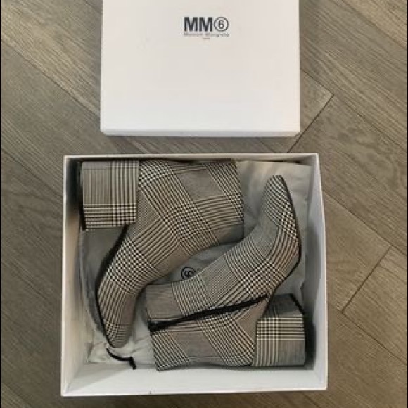 Maison Margiela Checked ankle boots - Picture 3 of 5